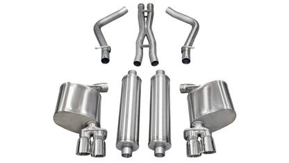 Corsa Xtreme Cat-Back Exhaust, Polished Tips 2011-2014 Charger 5.7L