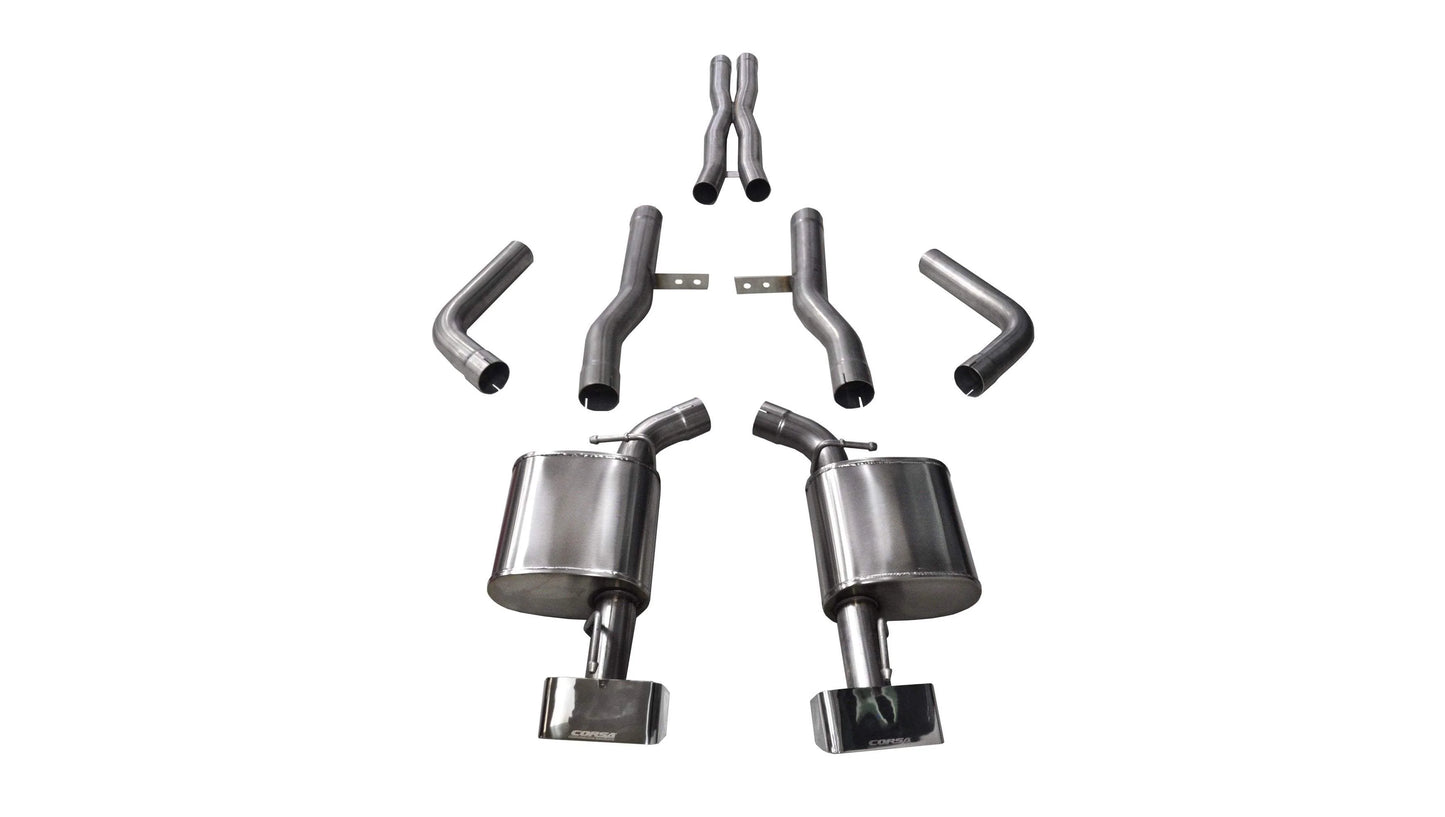 Corsa Xtreme Cat-Back Exhaust, Polished Tips 2015-2023 Challenger 6.2L/392/6.4L