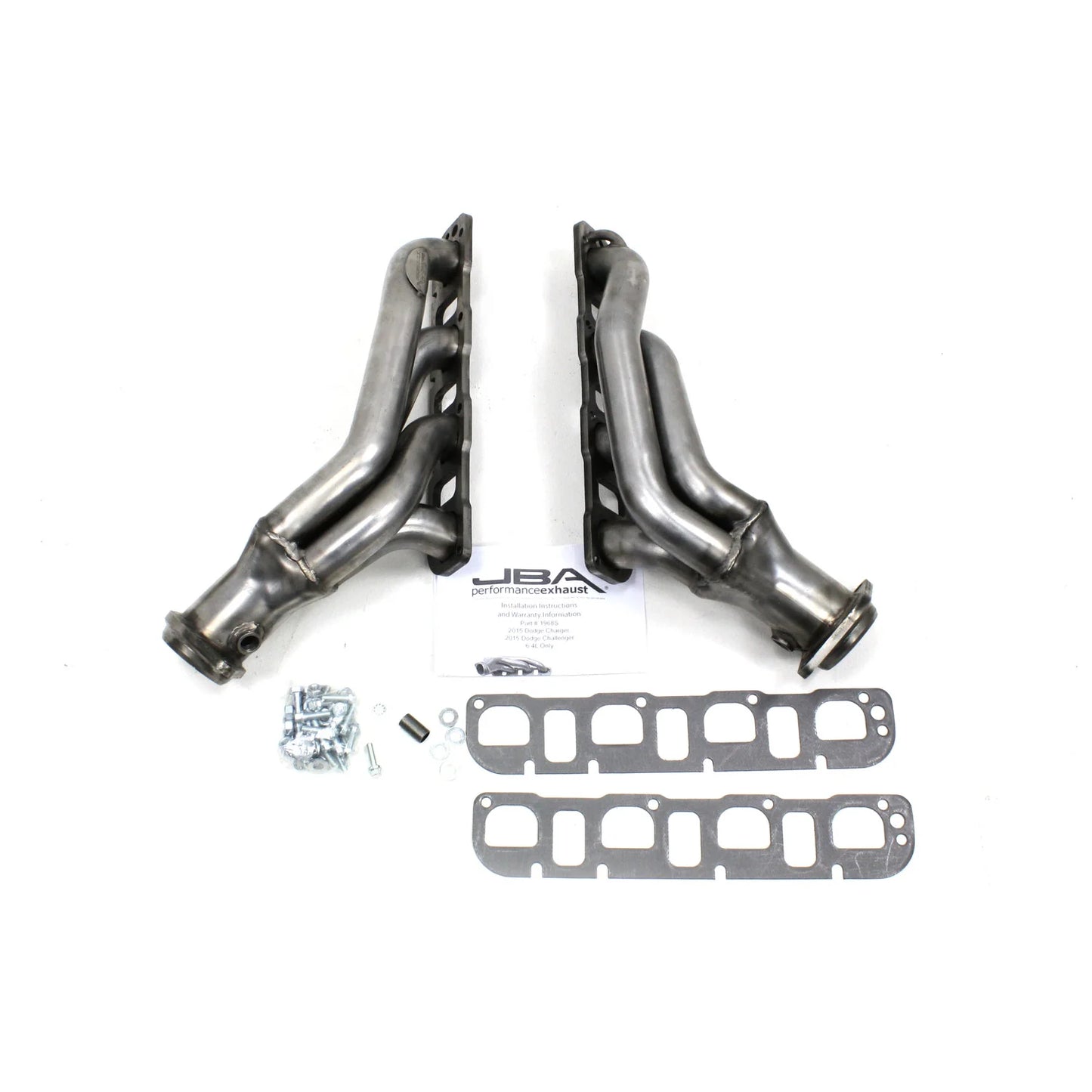 JBA Shorty Stainless Headers 2015-2023 Challenger/Charger 392/6.4L/6.2L