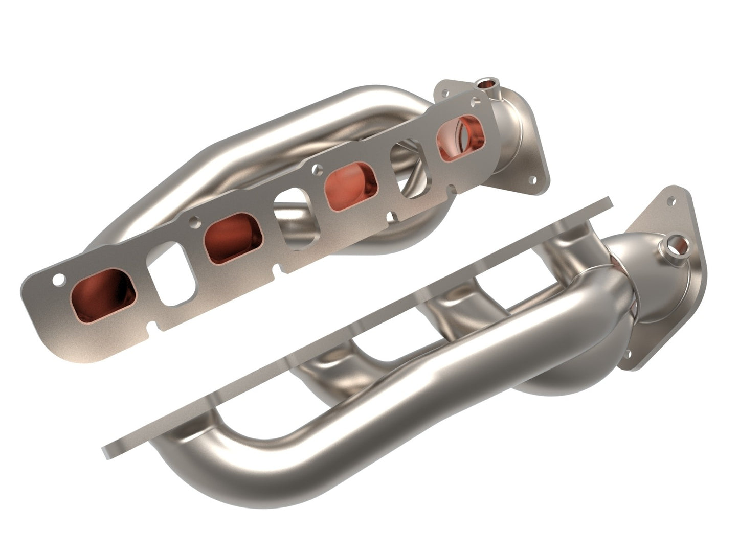 aFe Twisted Steel Short Tube Header, Titanium Ceramic 2021-2023 TRX