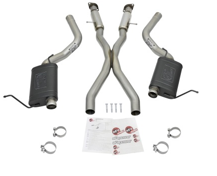aFe MACH Force-Xp Cat-Back Exhaust, 304 Stainless, Resonators 2012-2021 Grand Cherokee 6.2L/392/6.4L
