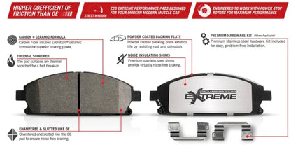 PowerStop Z26 Extreme Performance Carbon-Ceramic Rear Brake Pads 2005-2023 Challenger/Charger 4-Piston