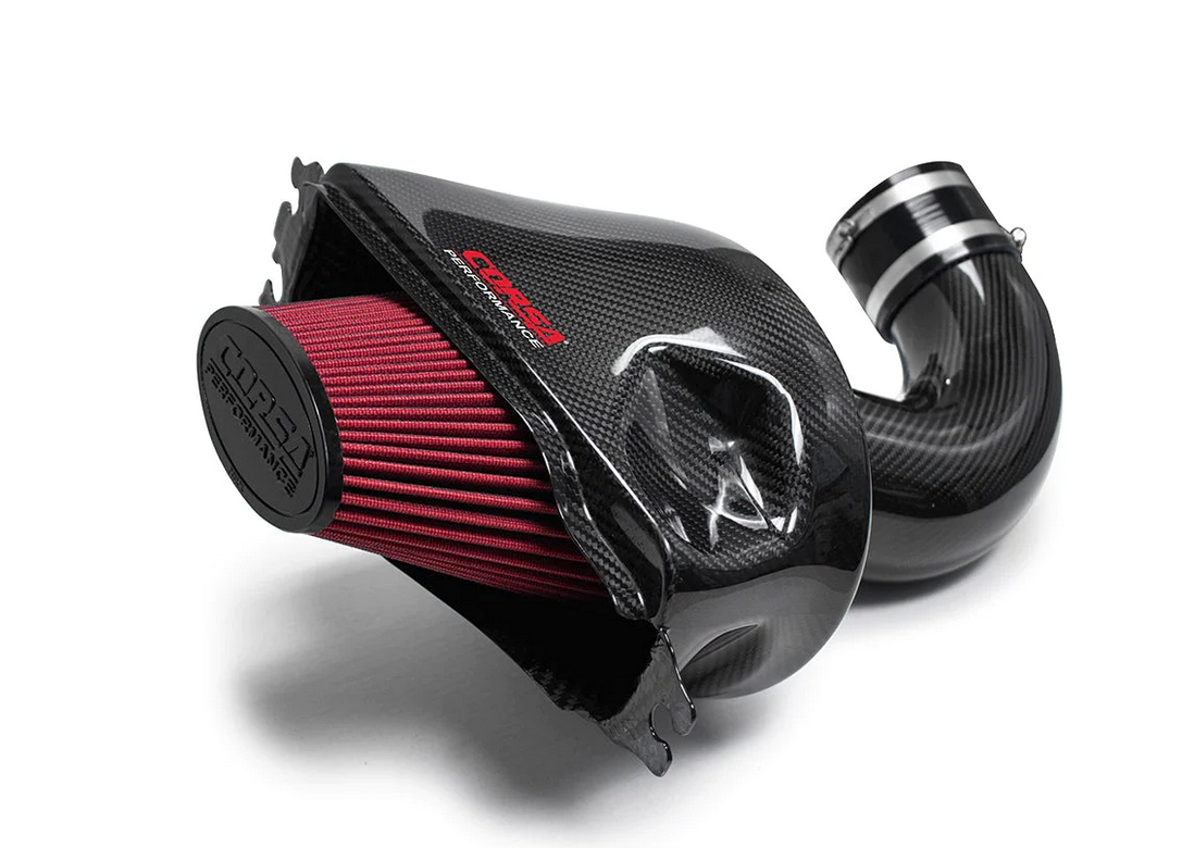 Corsa Black Carbon Fiber Cold Air Intake, DryTech Filter 2014-2019 Corvette