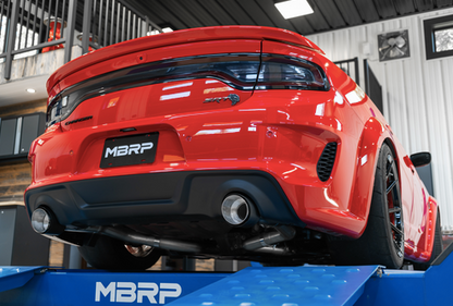 MBRP 3" Armor Lite Race Cat-Back Exhaust, Stainless Tips 2015-2023 Charger 5.7L/6.2L/392/6.4L