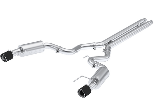 MBRP Armor Pro Street Cat-Back Exhaust, Carbon Tips 2024 Mustang 5.0L