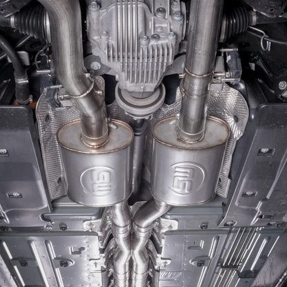 Stainless Works Redline 3" Cat-Back Exhaust Quad Tips 2015-2023 Challenger 392/6.4L/6.2L