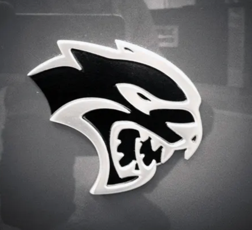Mopar Hellcat Emblem Passenger Side
