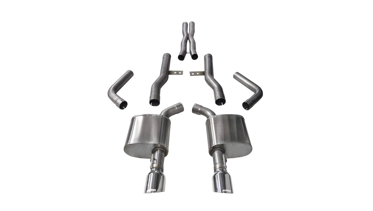 Corsa Xtreme Cat-Back Exhaust, Polished Tips 2015-2023 Charger 6.2L/392/6.4L