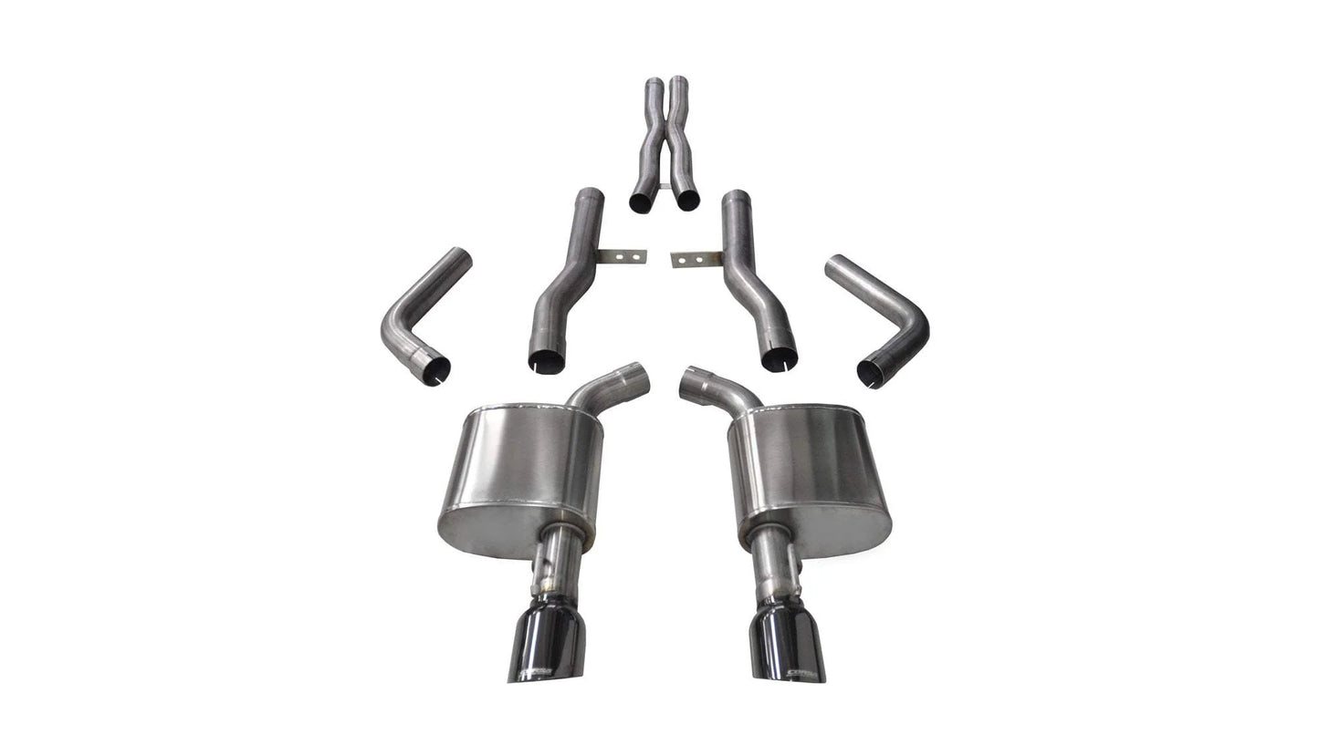 Corsa Xtreme Cat-Back Exhaust, Polished Tips 2015-2023 Charger 6.2L/392/6.4L