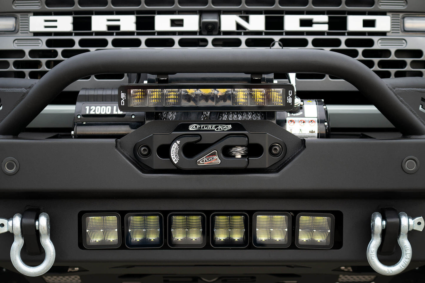 DV8 Offroad FS-15 Series Winch Front Bumper 2021-2023 Bronco